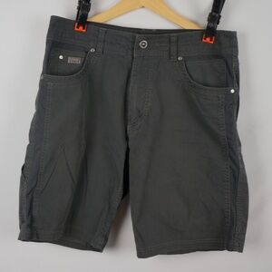 Kuhl Radikl Hiking Flex Breathable 10" Shorts, Gray, Mens 32